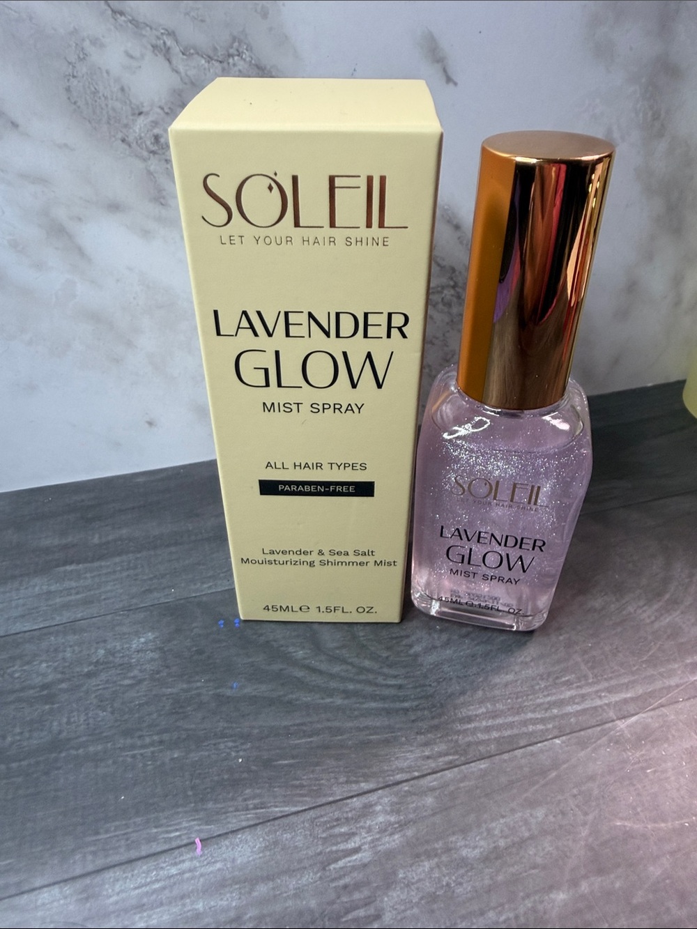 Soleil Lavender Glow Highlighter Mist Spray — Lavender Shimmer